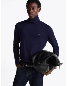 კაცის სვიტერი Tommy Hilfiger - PIMA ORG CTN CASHMERE ROLL NECK