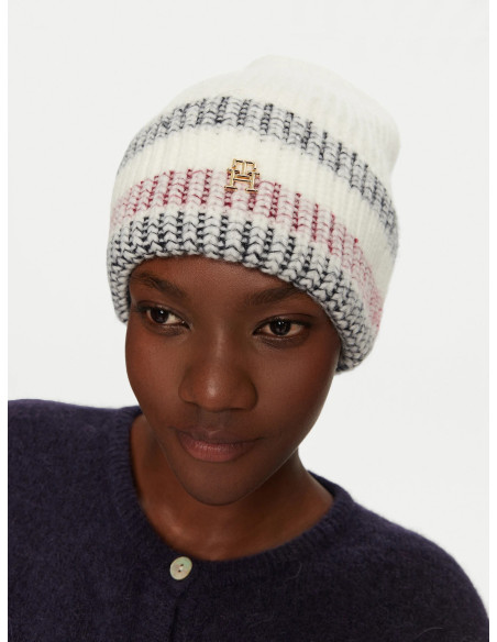 ქალის ქუდი Tommy Hilfiger - TH VARSITY SKI BEANIE