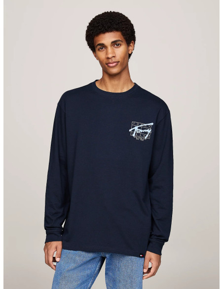 მაისური Tommy Jeans - TJM REG SPRAY TEE LS EXT