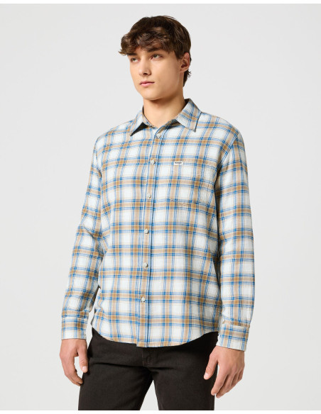 პერანგი Wrangler - 1 PKT INDIGO SHIRT