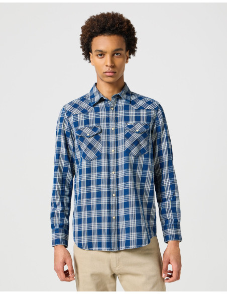 პერანგი Wrangler - WESTERN INDIGO SHIRT