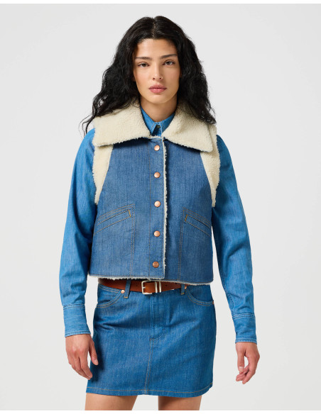 ქურთუკი Wrangler - SHERPA DENIM VEST