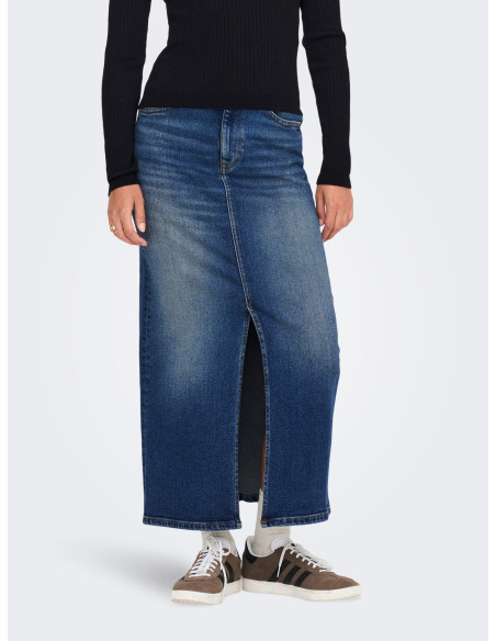 ქვედაბოლო ONLY - ONLAYOE HW FRONT SLIT MIDI DNM SKIRT DCC