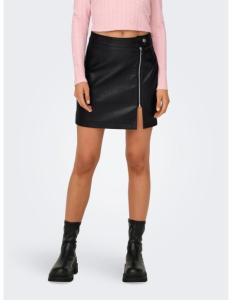 ქვედაბოლო ONLY - ONLMANILLA FAUX LEATHER SKIRT OTW