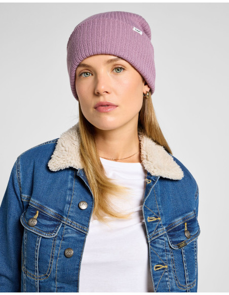 ქალის ქუდი Lee - RIBBED BEANIE