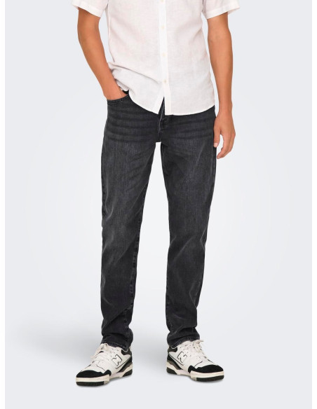 ჯინსი ONLY & SONS - ONSYOKE TAPERED WB 7850 AZG DNM NOOS