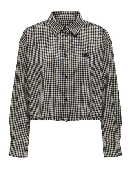 პერანგი ONLY - ONLCATH LS SHORT CHECK SHIRT XT WVN