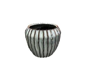 ქოთანი კერამიკული Mega Collections Ide Rib Cone Pot Ice D18.5H16