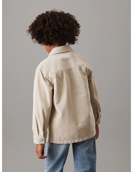 ბავშვის პერანგი/ბლუზი CALVIN KLEIN - CORDUROY STRAIGHT OVERSHIRT