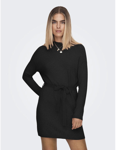 კაბა ONLY - ONLLEVA LS BELT DRESS EX KNT