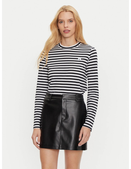 მაისურები CALVIN KLEIN - CK EMBRO REGULAR LONGSLEEVE