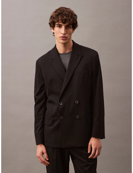 პიჯაკი CALVIN KLEIN STUDIO - LS WOOL DOUBLE BREASTED BLAZER