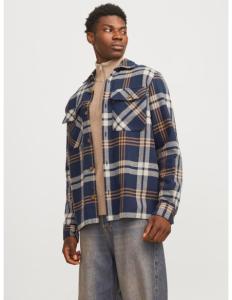 პერანგი Jack&Jones - JPRRAYMOND MELANGE CHECK LS OVERSHIRT SN