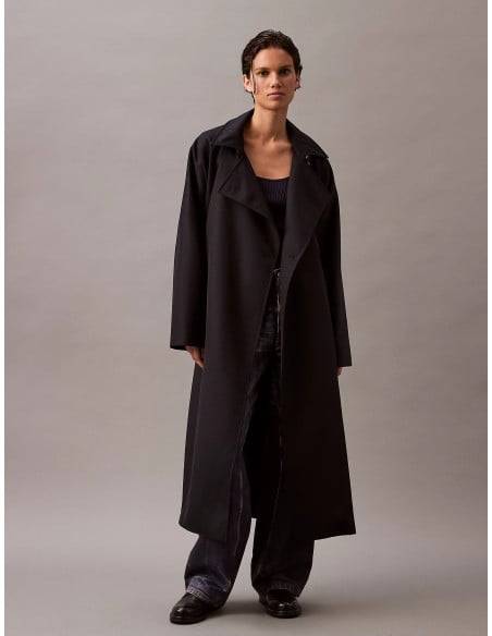 ქურთუკი CALVIN KLEIN STUDIO - WOOL TWILL TRENCH COAT