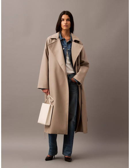 ქურთუკი CALVIN KLEIN STUDIO - WOOL TWILL TRENCH COAT