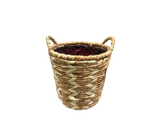 ქოთანი მოწნული Mega Collections ZigZag Potato Basket White D22H21