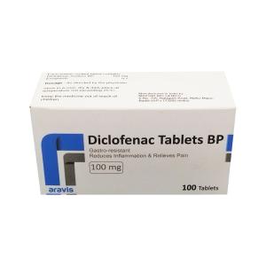 დიკლოფენაკი - Diclofenac BP 100მგ 100 ტაბლეტი 