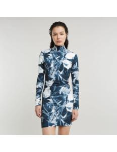 კაბა G-Star Raw - Printed slim dress l\s wmn