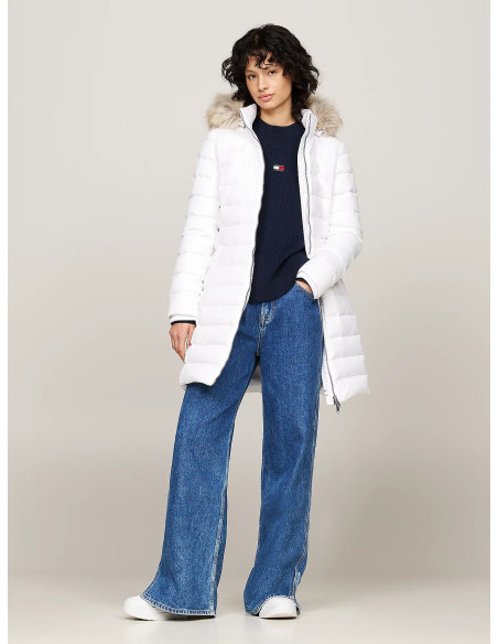 ქურთუკი Tommy Jeans - TJW ESSENTIAL HOODED DOWN COAT