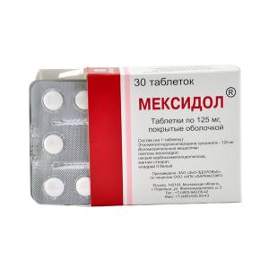 Mexidol - მექსიდოლი 0.125 გ 30 ტაბლეტი