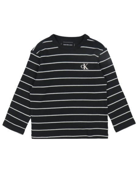 მაისური CALVIN KLEIN - RIB STRIPE LS T-SHIRT