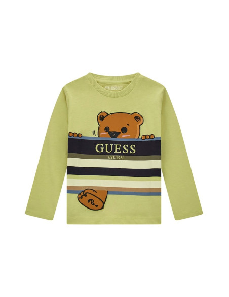 მაისური GUESS - OVERSIZE SS T-SHIRT V NECK