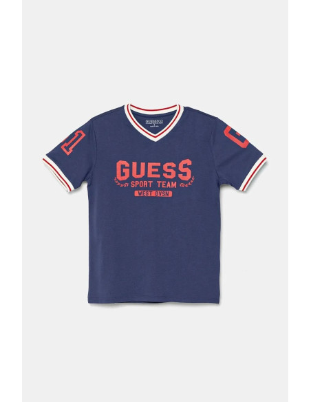 მაისური GUESS - OVERSIZE SS T-SHIRT V NECK