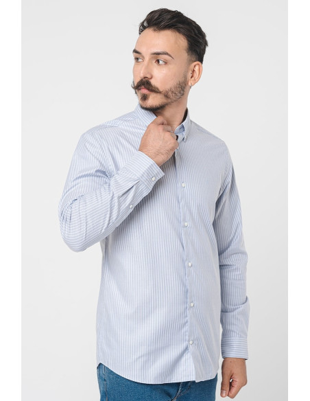 პერანგი CALVIN KLEIN - OXFORD STRIPE SHIRT