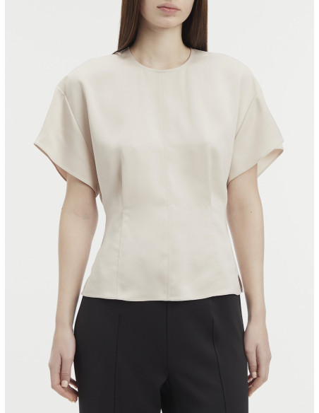 პერანგი CALVIN KLEIN - STRUCTURED SATIN SS BLOUSE