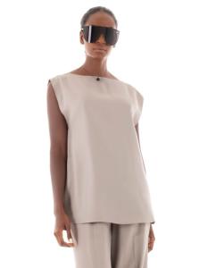 პერანგი CALVIN KLEIN - TEXTURED VISCOSE OPEN BACK TOP