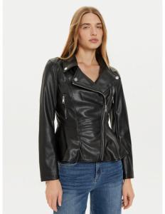 ქურთუკი GUESS - LS IVY PEPLUM MOTO JKT