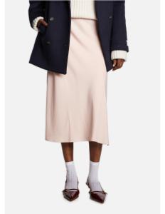 ქვედაბოლო CALVIN KLEIN - RECYCLED CDC BIAS CUT MIDI SKIRT