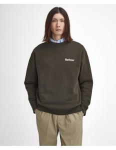 კაცის სვიტერი Barbour - barbour brushed nicholas os crew neck sweatshirt