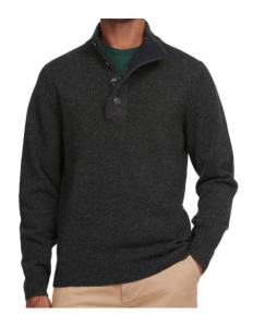 კაცის სვიტერი Barbour - barbour essential patch half zip knitted jumper