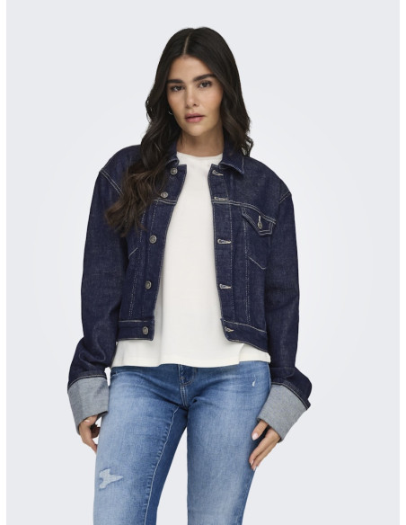 ქურთუკი ONLY - ONLMERCER LS FOLD UP JACKET RED DNM DCC