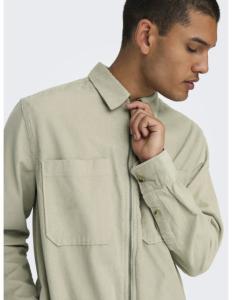 პერანგი ONLY & SONS-ONSALP 14W RLX 2PKT WASHD CORD ZIP NOOS