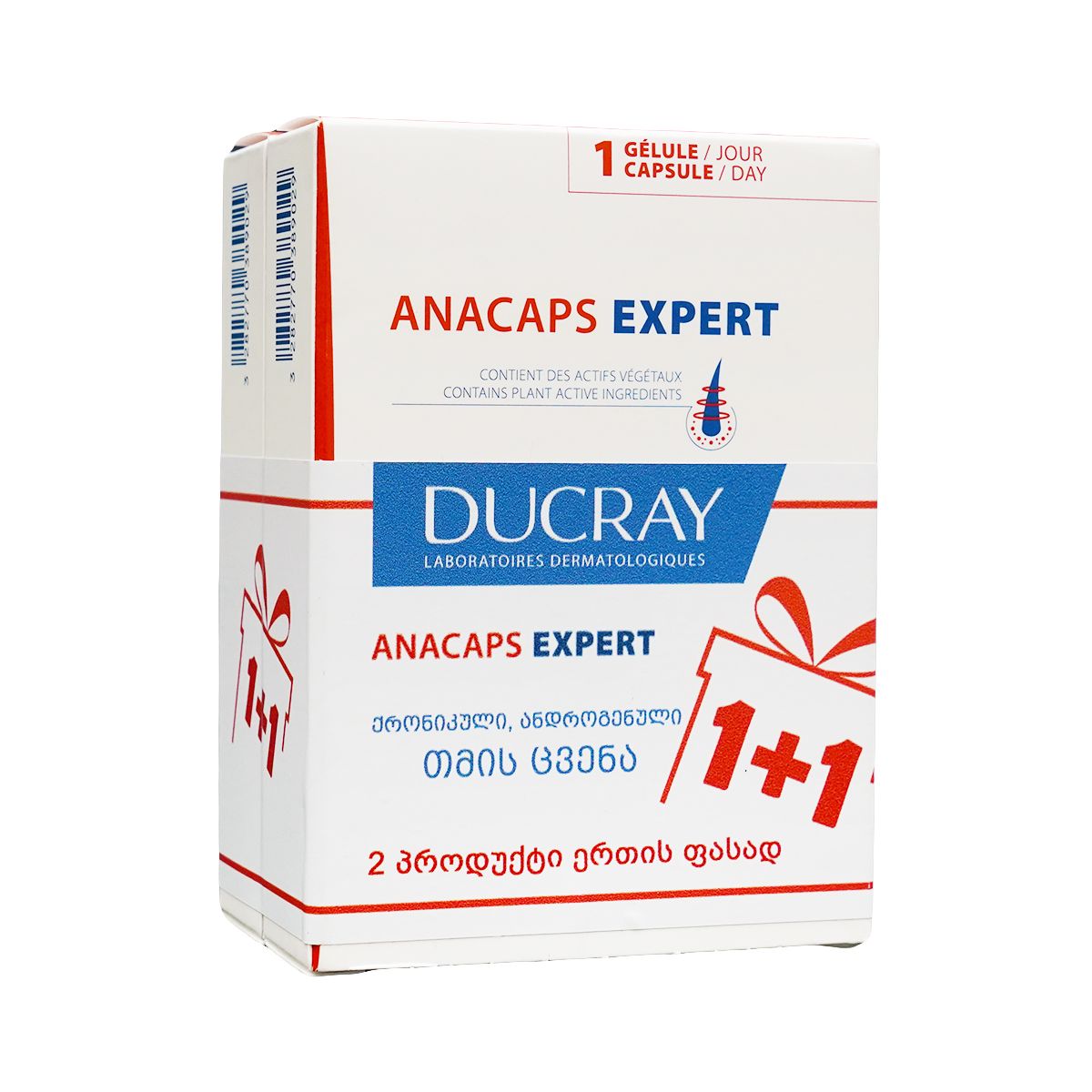 თმის ცვენის საწინააღმდეგო Anacaps Expert 2X 8902 დუკრე - Ducray