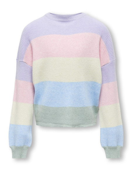 ბავშვის ჯემპრი/ჟაკეტი KIDS ONLY - KOGSANDY L/S STRIPE PULLOVER KNT NOOS