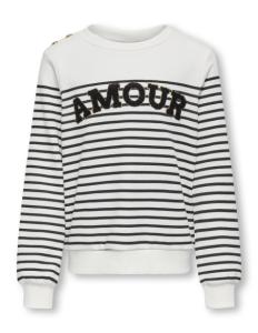 ბავშვის ჯემპრი/ჟაკეტი KIDS ONLY - KOGSHELA LIFE LS STRIPE O-NECK CS SWT