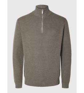 კაცის სვიტერი SELECTED HOMME - SLHDANE LS KNIT STRUCTURE HALF ZIP NOOS