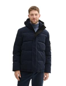 კაცის ქურთუკი TOM TAILOR - Cord Puffer Jacket With Hood