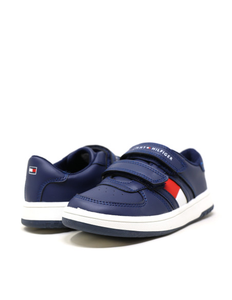 ბავშვის სპორტული ფეხსაცმელი Tommy Hilfiger - LOW CUT VELCRO SNEAKER BLUE