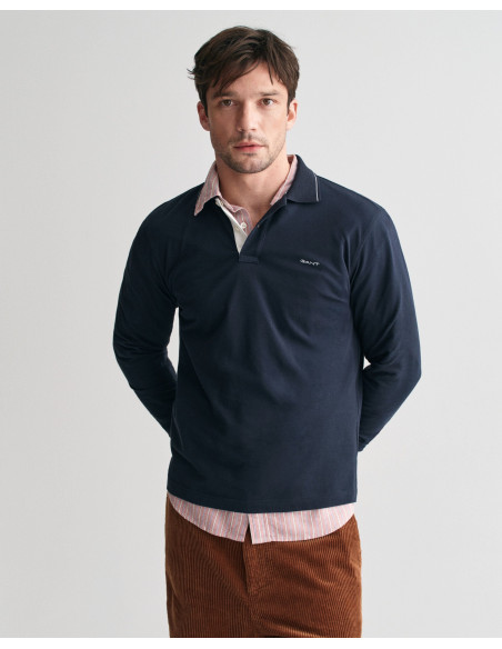 კაცის სვიტერი Gant - TEXTURED COLLAR POLO