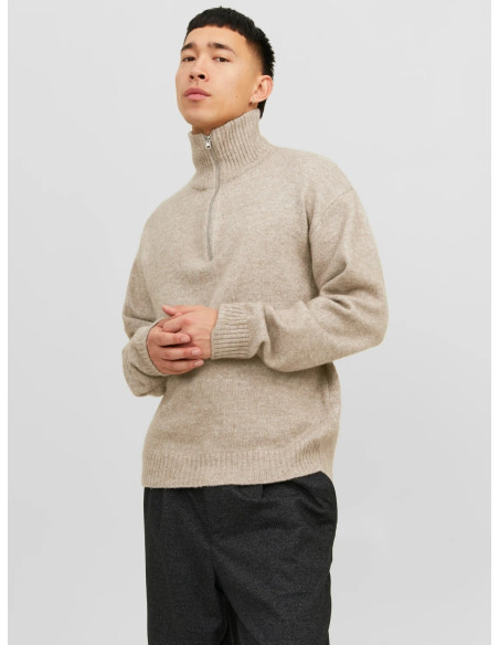 კაცის სვიტერი Jack & Jones - JOROLLIE KNIT HALF ZIP SN