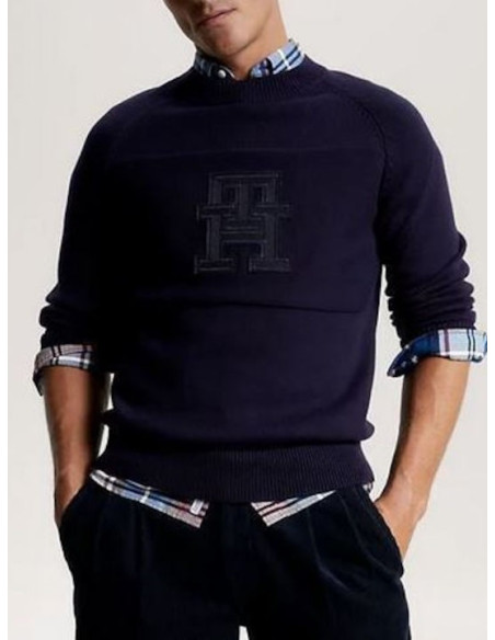 კაცის სვიტერი Tommy Hilfiger - MONOGRAM CREW NECK