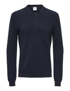 კაცის სვიტერი ONLY & SONS - ONSPHILL REG 12 RIB LS POLO KNIT