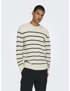 კაცის სვიტერი ONLY & SONS - ONSPHIL REG 12 STRUC CREW KNIT NOOS