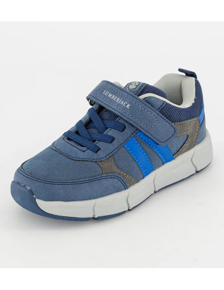 ბავშვის სპორტული ფეხსაცმელი LUMBERJACK - 1 VELCRO AND ELASTIC LACE SNEAKER