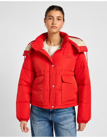 ქურთუკი LEE - HOODED SHORT PUFFER