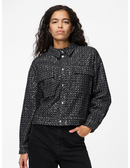 ქურთუკი Pieces - PCROBERTA LS SEQUINS JACKET